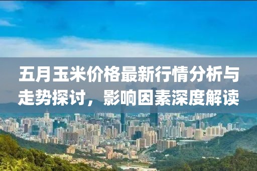 五月玉米价格最新行情分析与走势探讨，影响因素深度解读