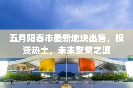 五月阳春市最新地块出售，投资热土，未来繁荣之源