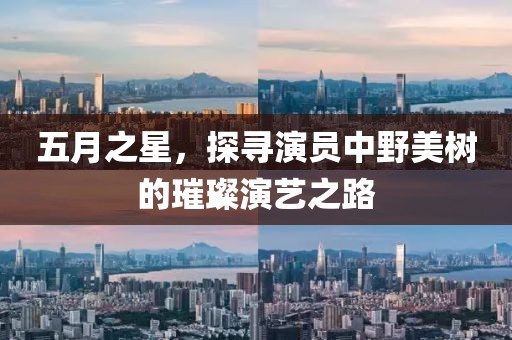 五月之星，探寻演员中野美树的璀璨演艺之路
