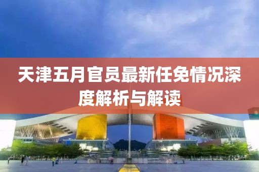 天津五月官员最新任免情况深度解析与解读