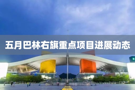 五月巴林右旗重点项目进展动态