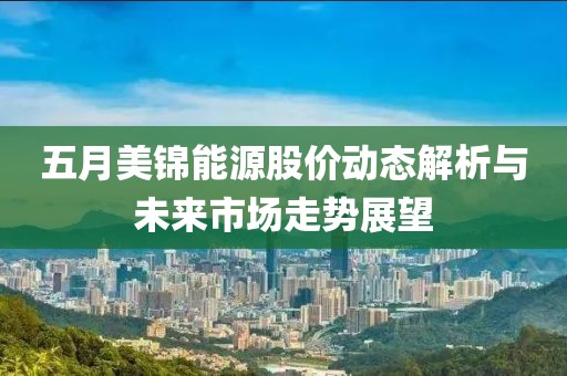五月美锦能源股价动态解析与未来市场走势展望