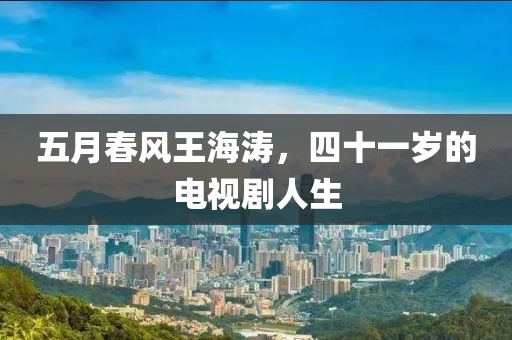 五月春风王海涛，四十一岁的电视剧人生