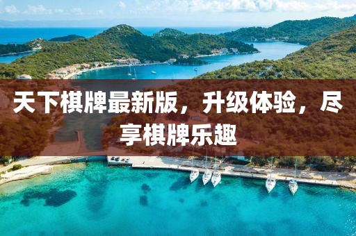 天下棋牌最新版，升级体验，尽享棋牌乐趣