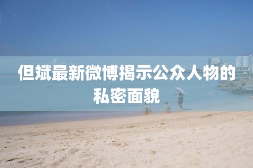 但斌最新微博揭示公众人物的私密面貌