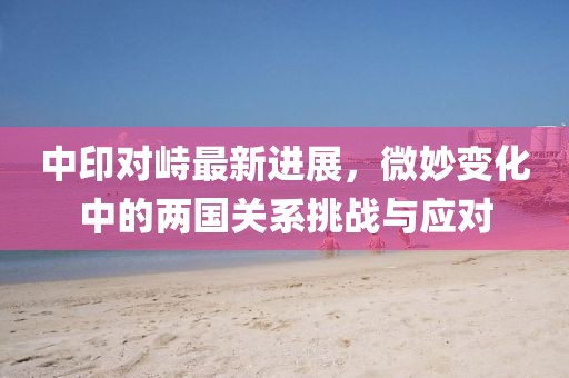 中印对峙最新进展，微妙变化中的两国关系挑战与应对