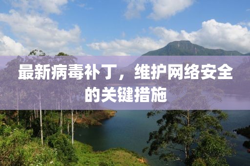 最新病毒补丁，维护网络安全的关键措施