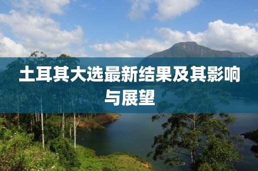 土耳其大选最新结果及其影响与展望