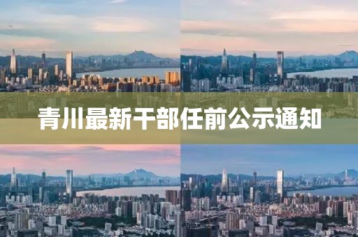 青川最新干部任前公示通知