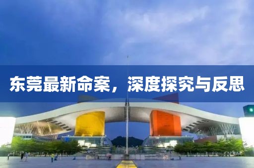 东莞最新命案，深度探究与反思