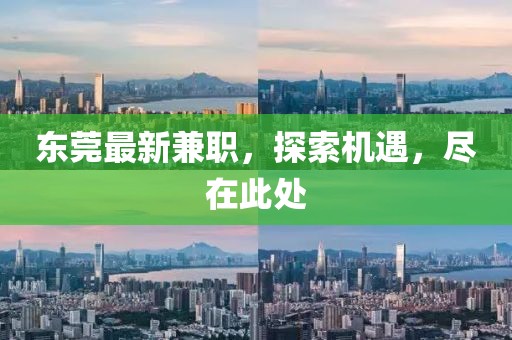 东莞最新兼职，探索机遇，尽在此处