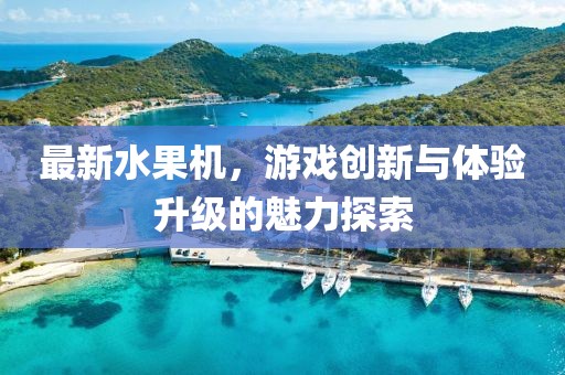 最新水果机，游戏创新与体验升级的魅力探索
