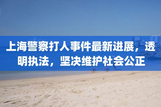 上海警察打人事件最新进展，透明执法，坚决维护社会公正