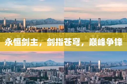 永恒剑主，剑指苍穹，巅峰争锋
